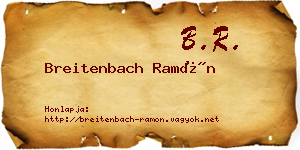Breitenbach Ramón névjegykártya